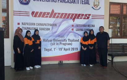 Selamat datang mahasiswa Sit In Program dari Hatyai University di FKIP Universitas Pancasakti Tegal