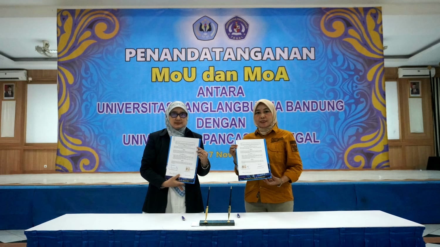 Perkuat MBKM dan Tridharma Perguruan Tinggi, FKIP UPS Tegal Memorandum of Agreement (MoA) dengan Universitas Langlang Buana