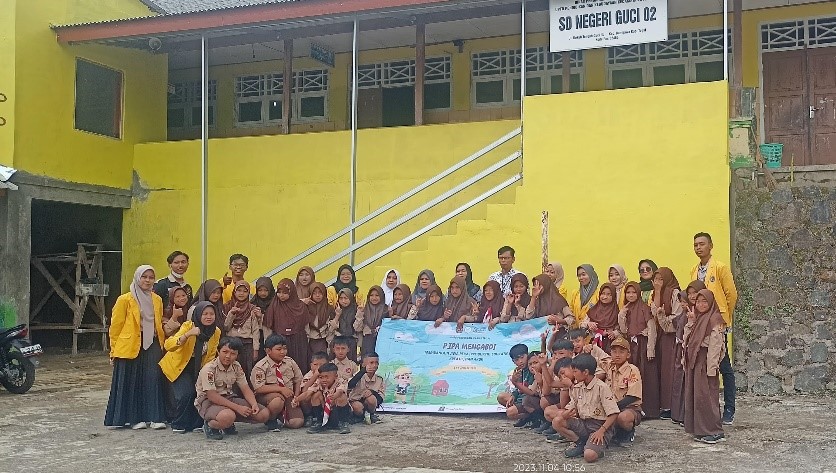 HMPS Prodi Pendidikan IPA Laksanakan Program Kerja Mengabdi di SDN 02 Guci