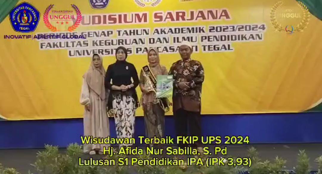 Yudisium Sarjana Periode Genap Tahun Akademik 2023/2024 FKIP UPS Tegal